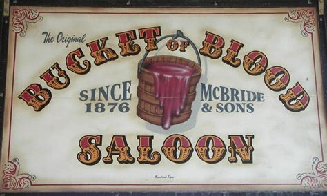 bucket of blood virginia city|Bucket History.